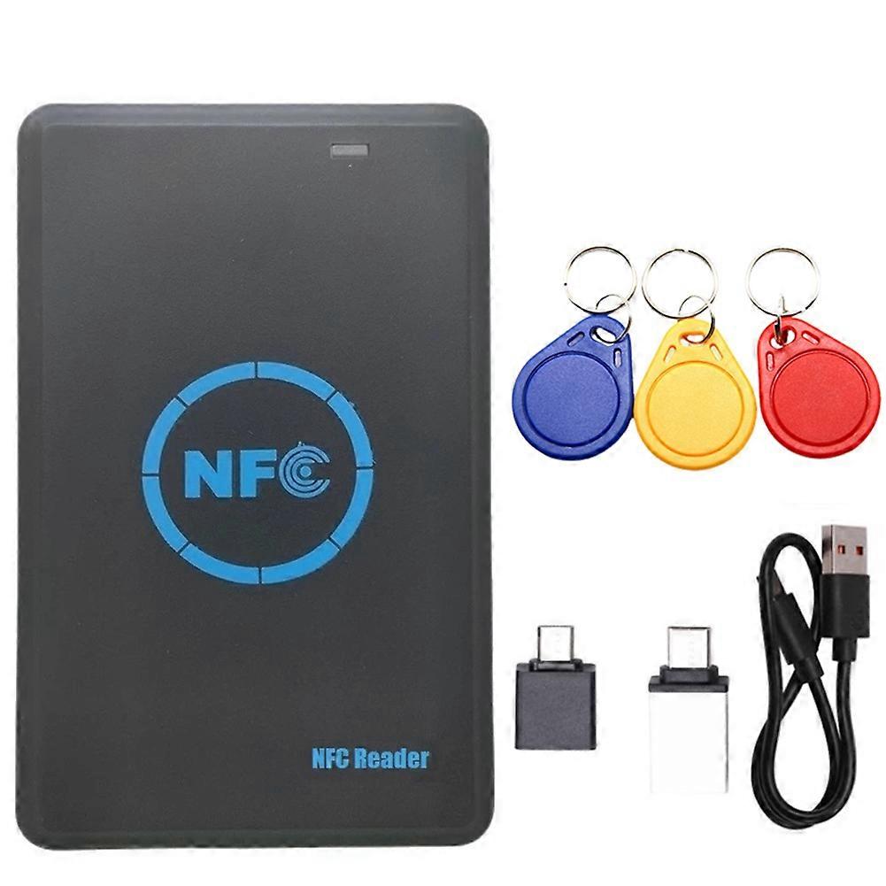 5 Frequency RFID Smart Chip Duplicator+3xCUID Keychain NFC Reader Copier IC/ID 13.56M 125K/ HID 125K