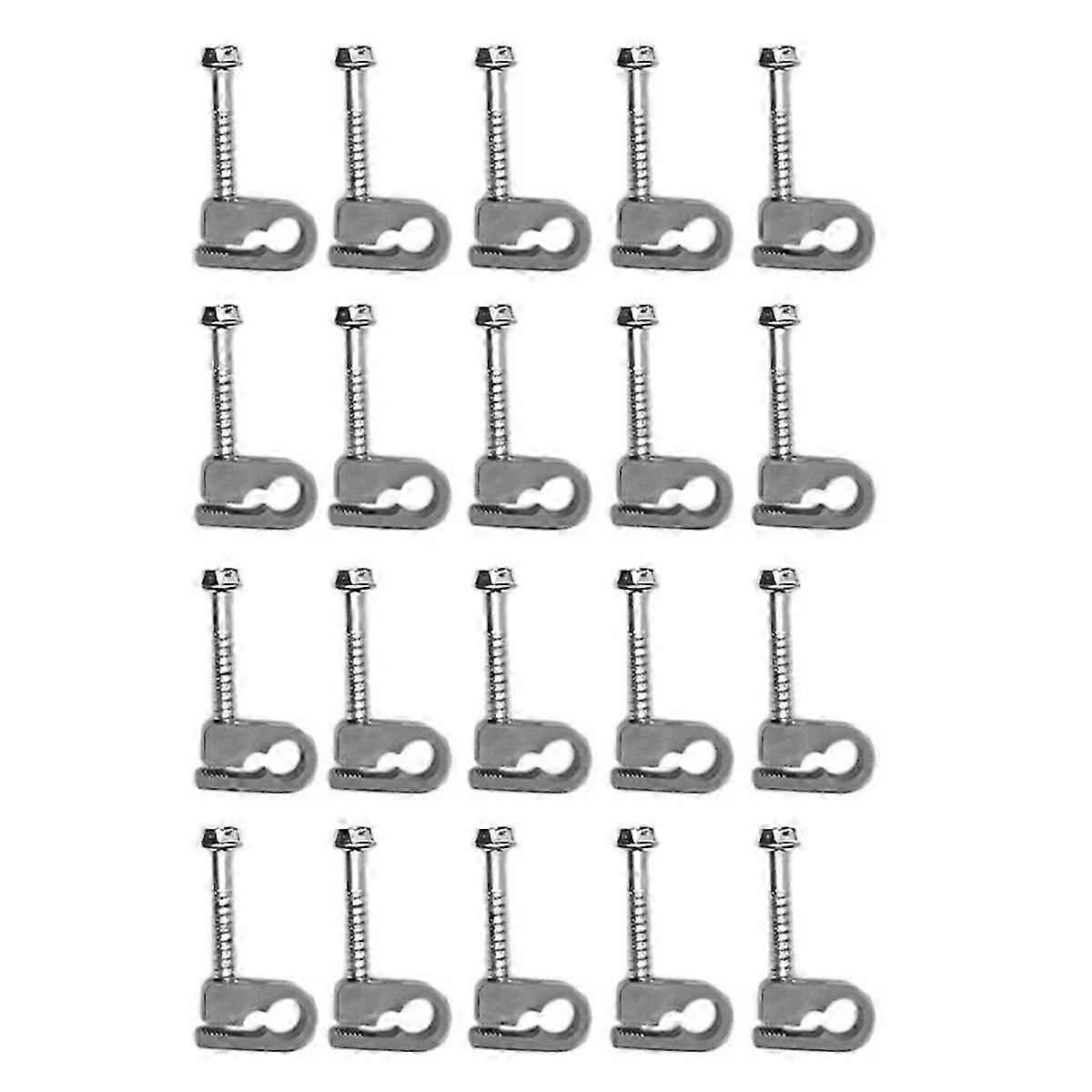 20pcs Screws and Wire Clamps for Mini Cable Management Clips