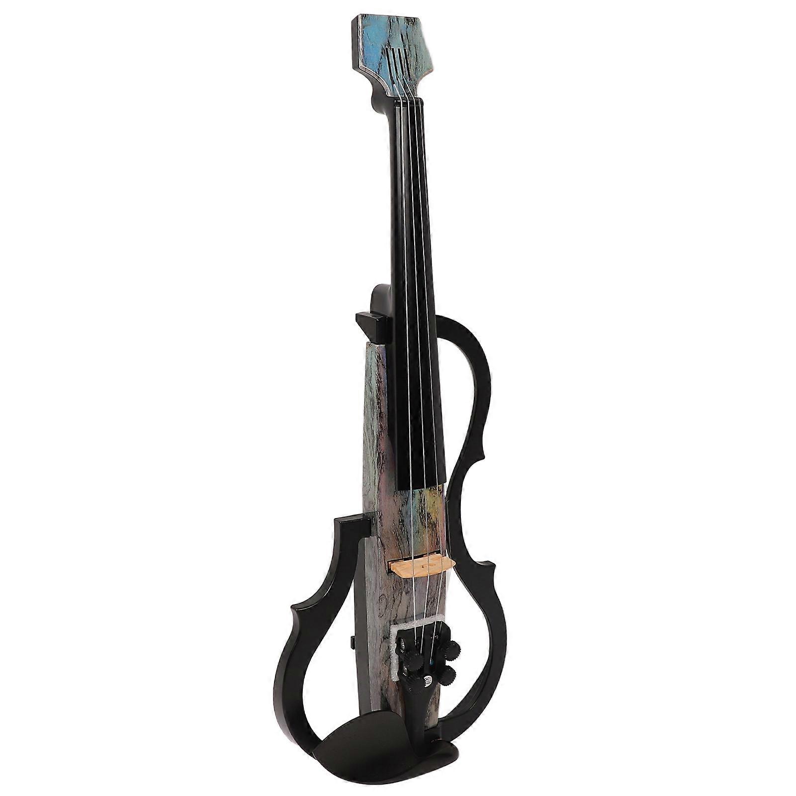 4/4 Carbon Fiber Headless Electric Violin Kit for Beginners