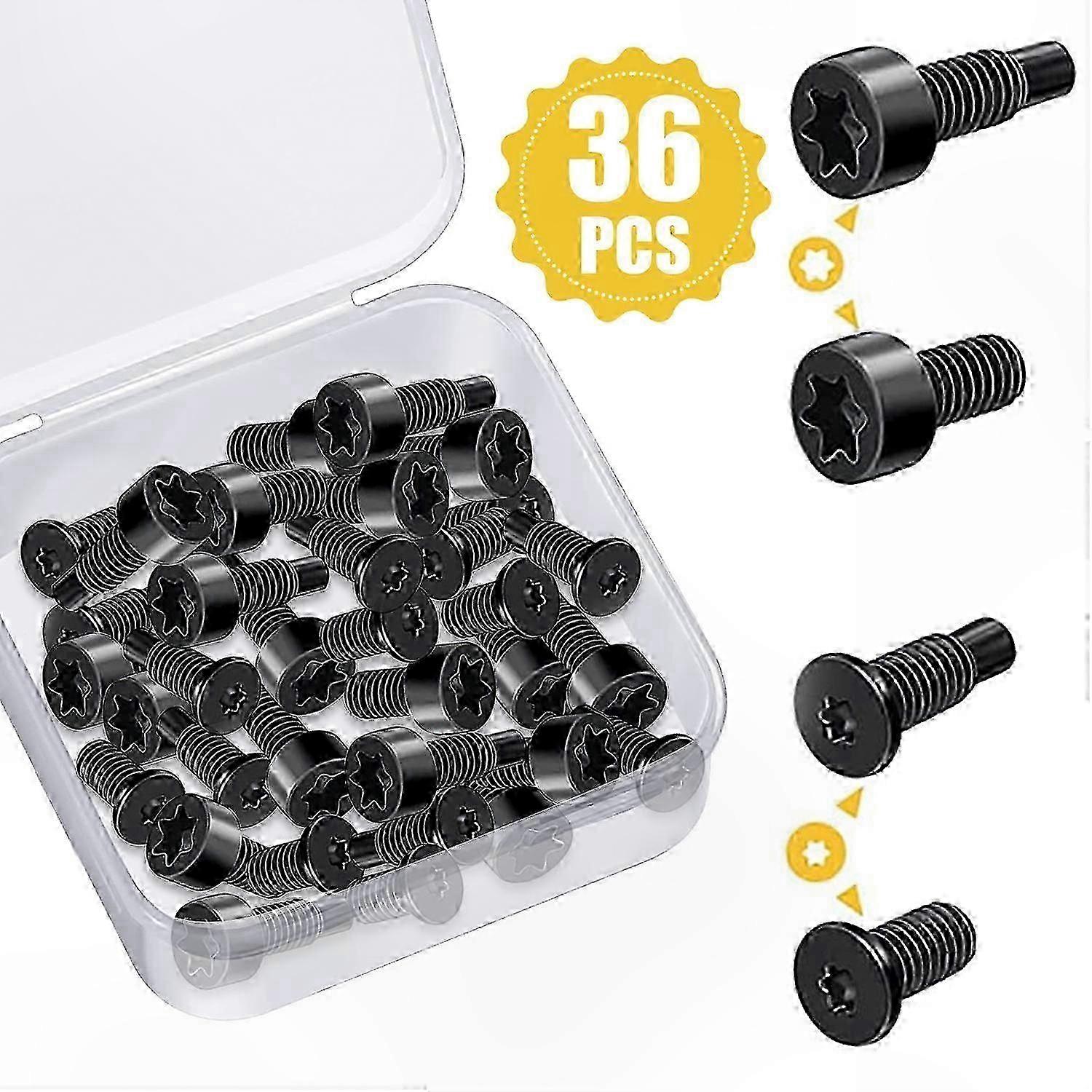 Doorbell Replacement Screws, 4 Sets/36pcs Security Torx T5 T16 Screws for Video Doorbell 2 and Pro, Compatible with Most Doorbell Models