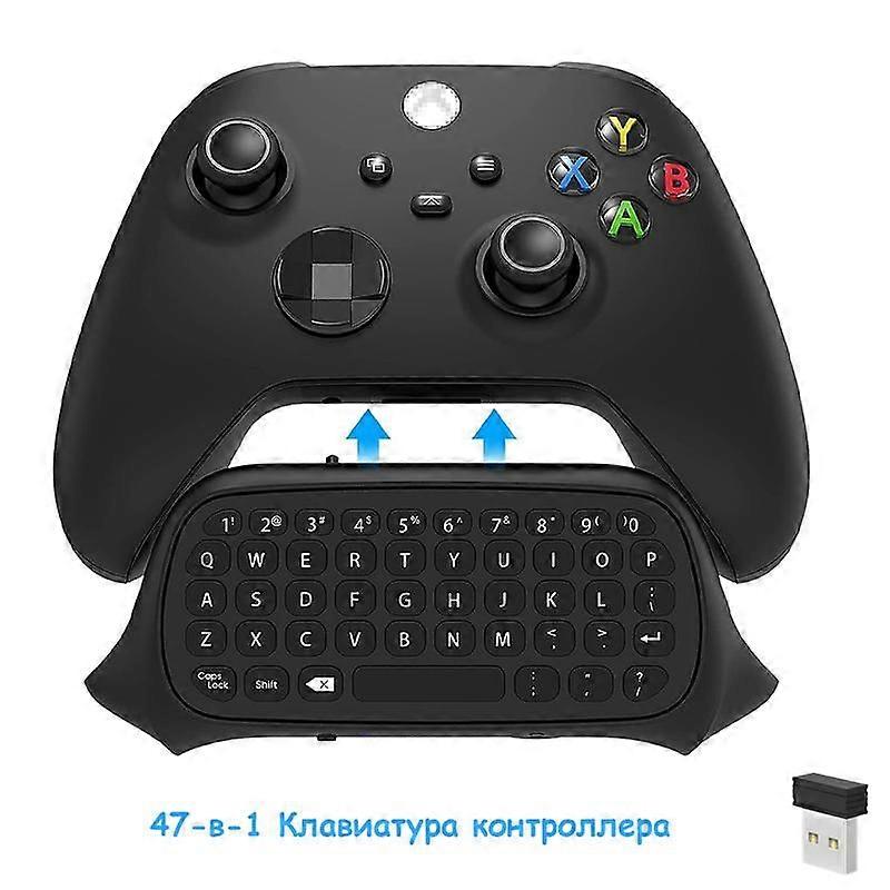 Keyboard for Xbox X/S Series Controller, Controller Keyboard Compatible with Audio/Headset Jack, Black