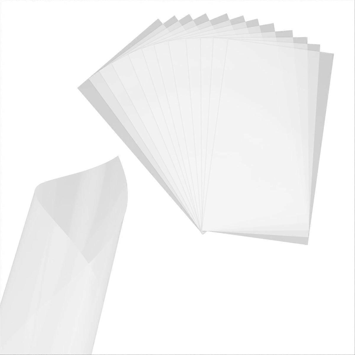 12 Sheets 10- Blank Stencil Sheets 12 X 24 Inch Milky Translucent