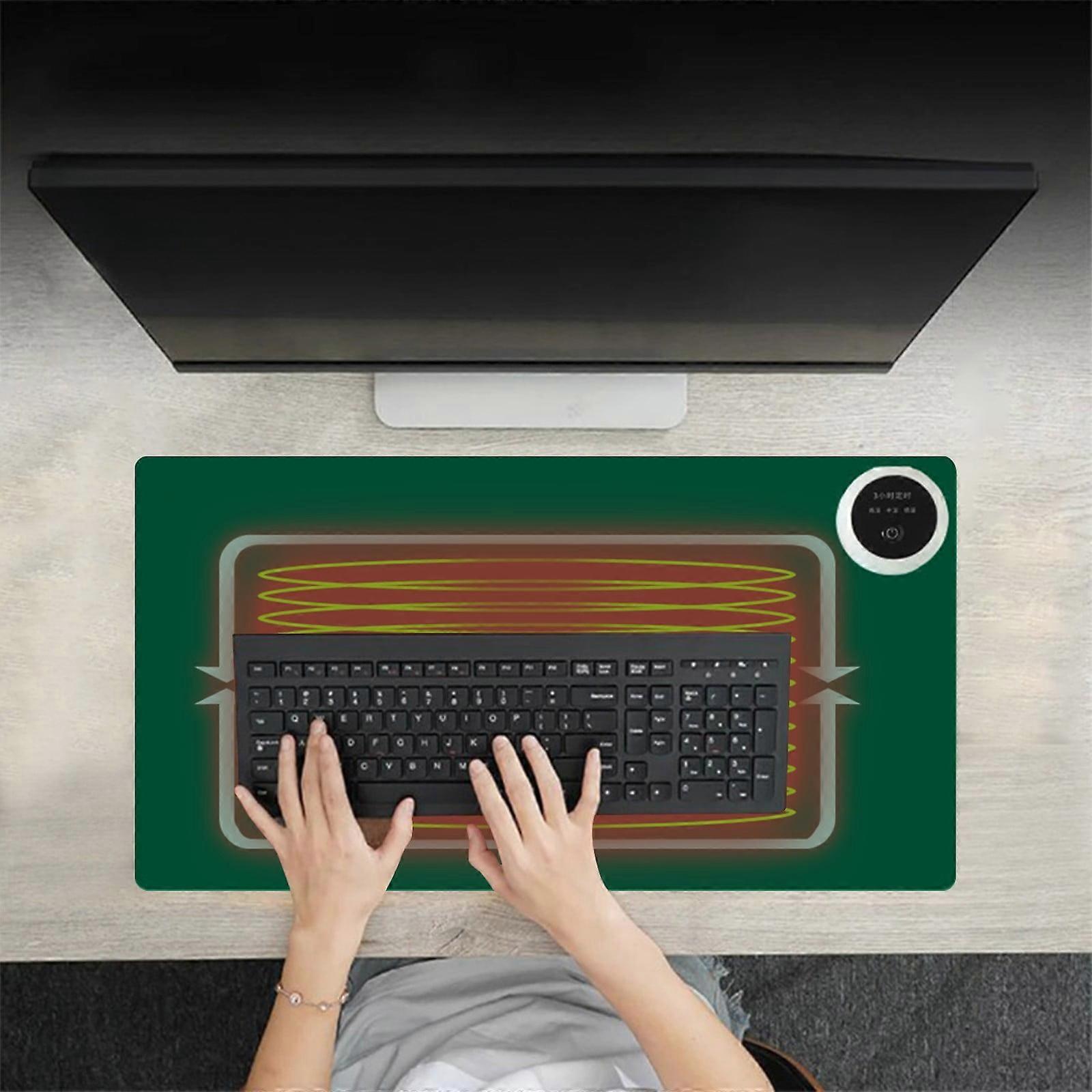 Heated Keyboard Mat Heated Desk Pad For Keyboard And Mouse Large Mouse Pad Heating Mat Electric Heat Mouse Pad Table Mat Display