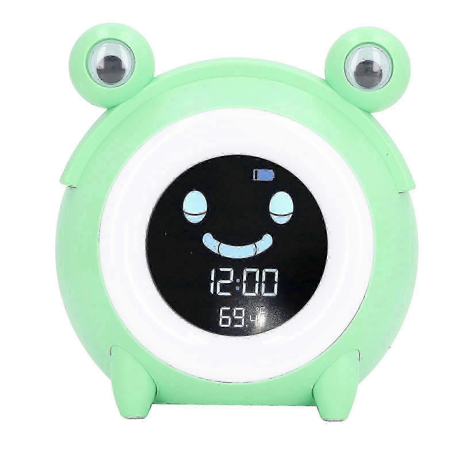 New & Improved Kids Alarm Clock: Cartoon Animal Shape with Gentle Music & Digital Display, Perfect for Night Lights