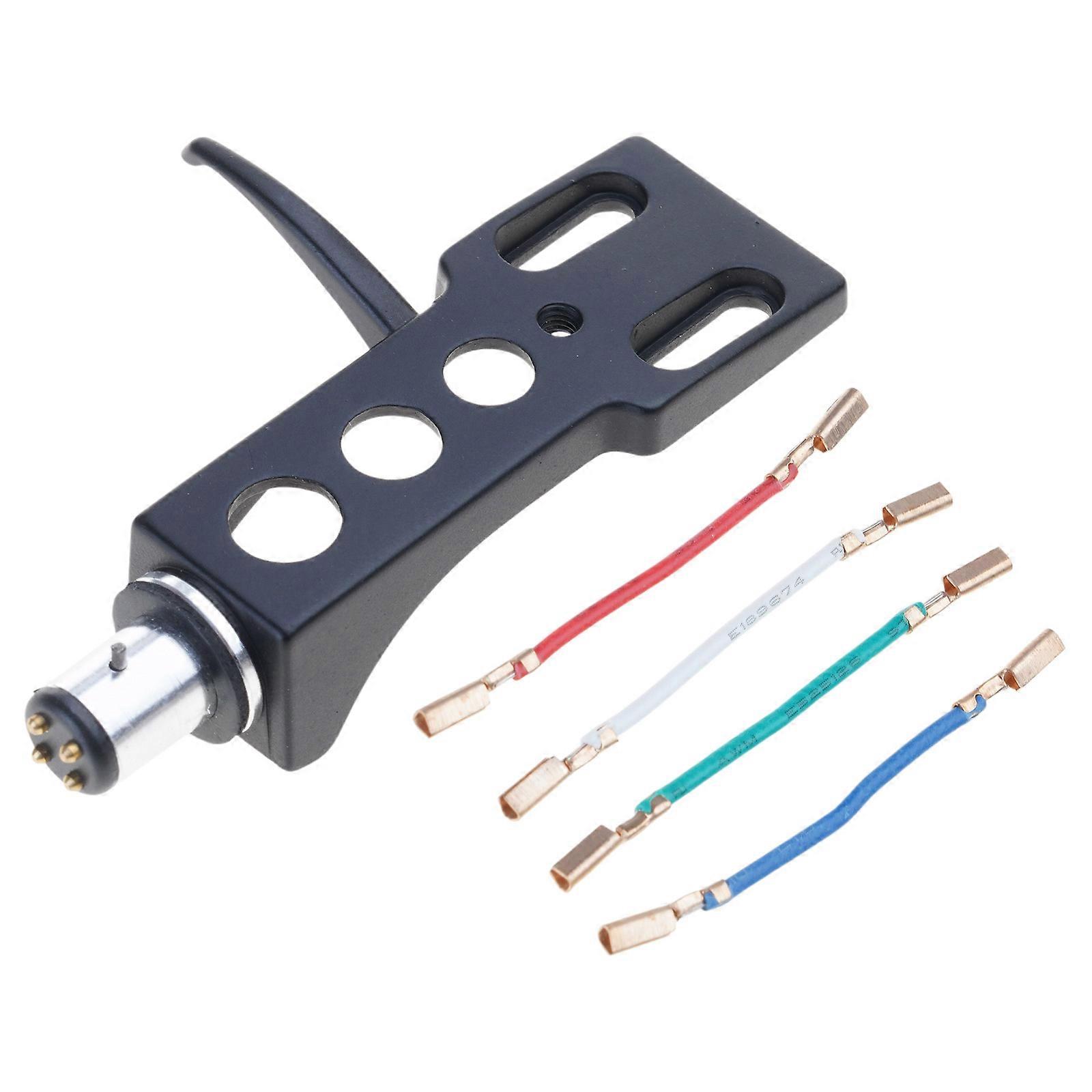 Universal Disc Record Player Phono Turntable Headshell Cartridges Rack Aluminum Headshell Attachment for Record Player Multicolor