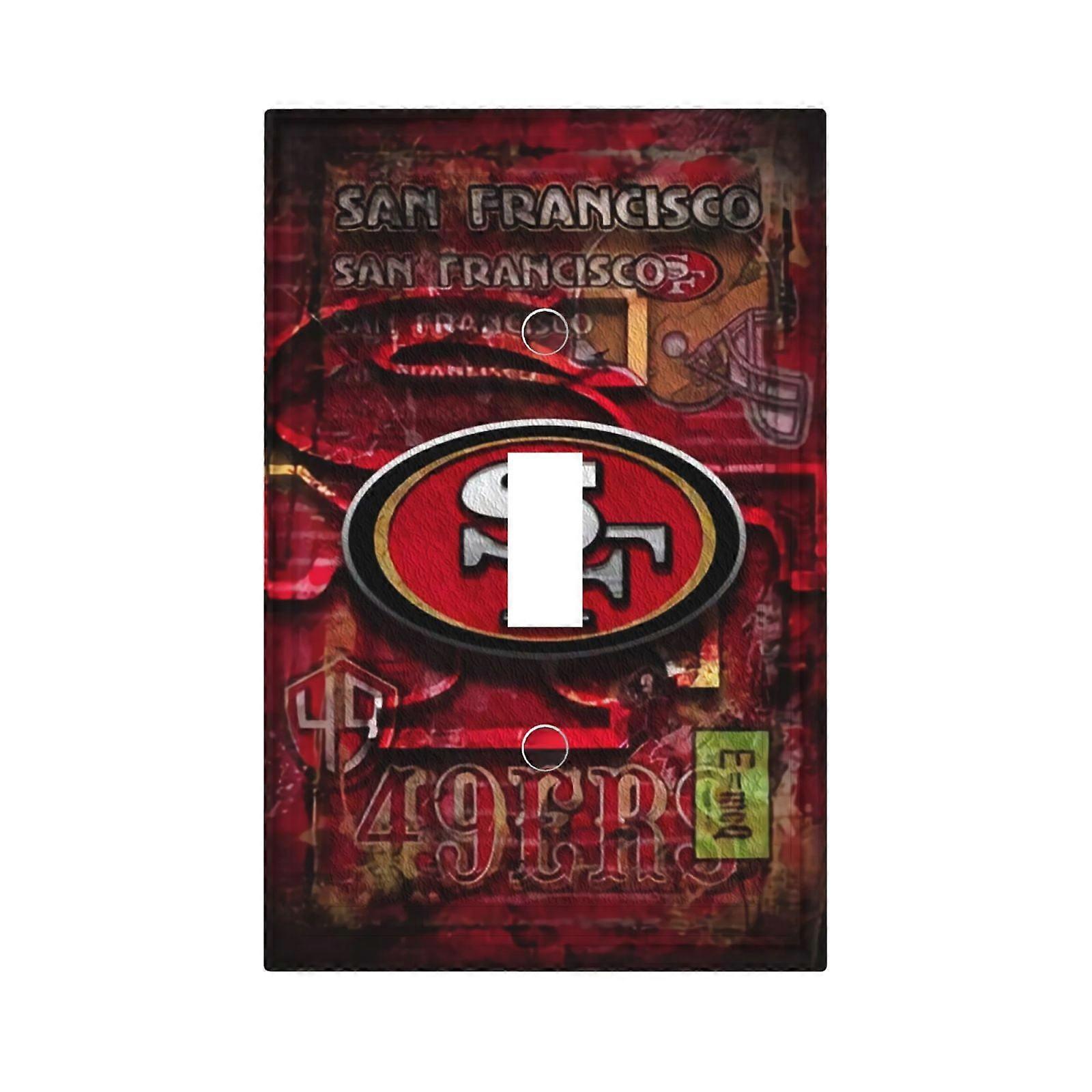 SF 49erss Switching Lights Single Leather Roman Frame Switch Panel Wall Panel Single Double/Pull Light Switch