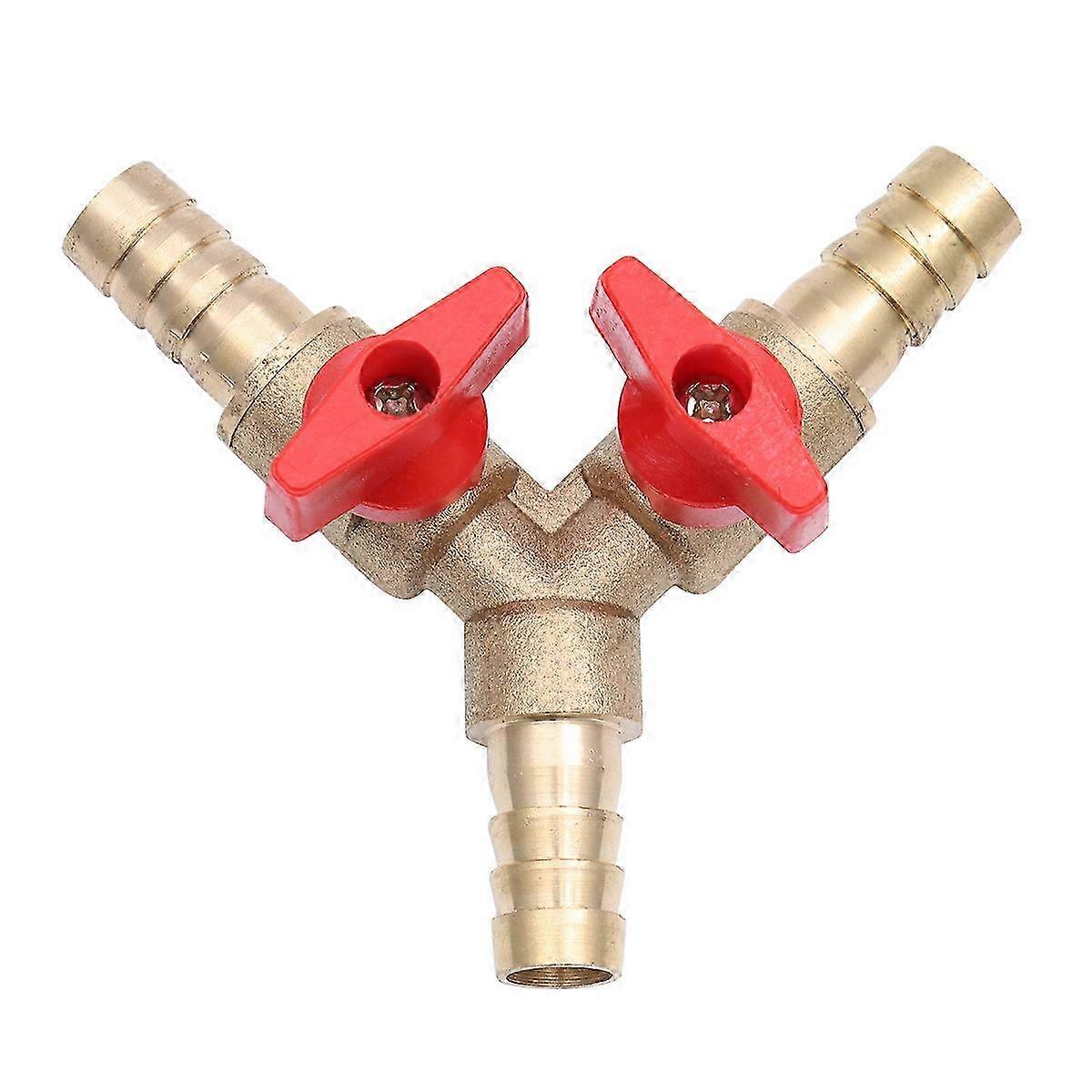 Hose barb valve brass for water heater 3 way connection