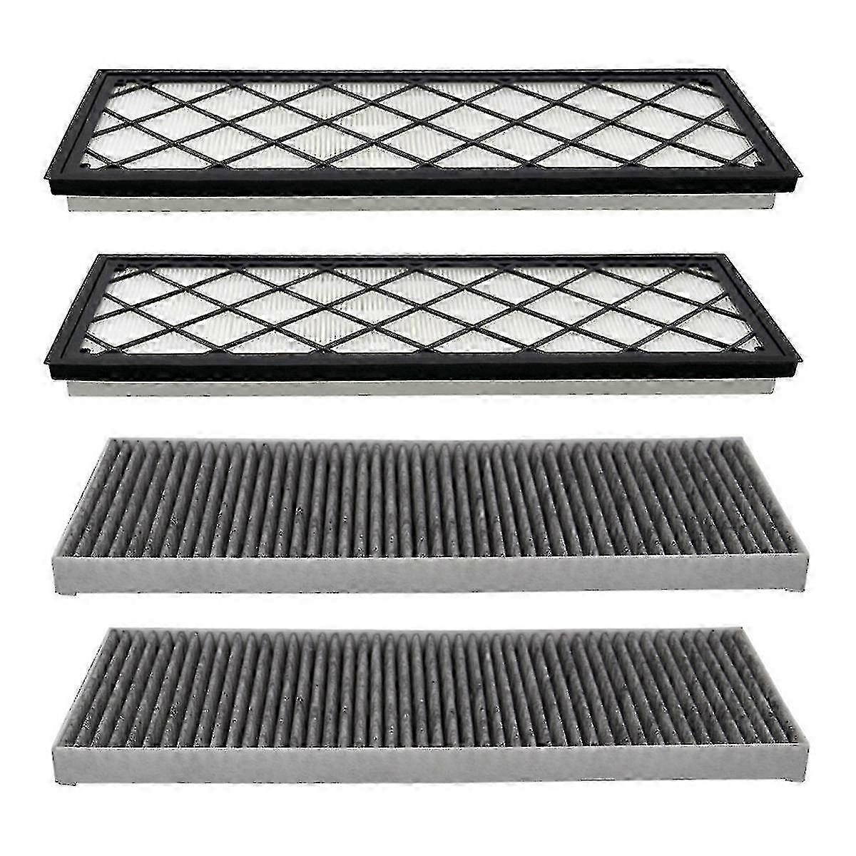 Cabin Air Filter Hepa Air Intake Filter Replacement With Activated Carbon For 2020-2023 Model Y Accessories 4 Pcs-C5