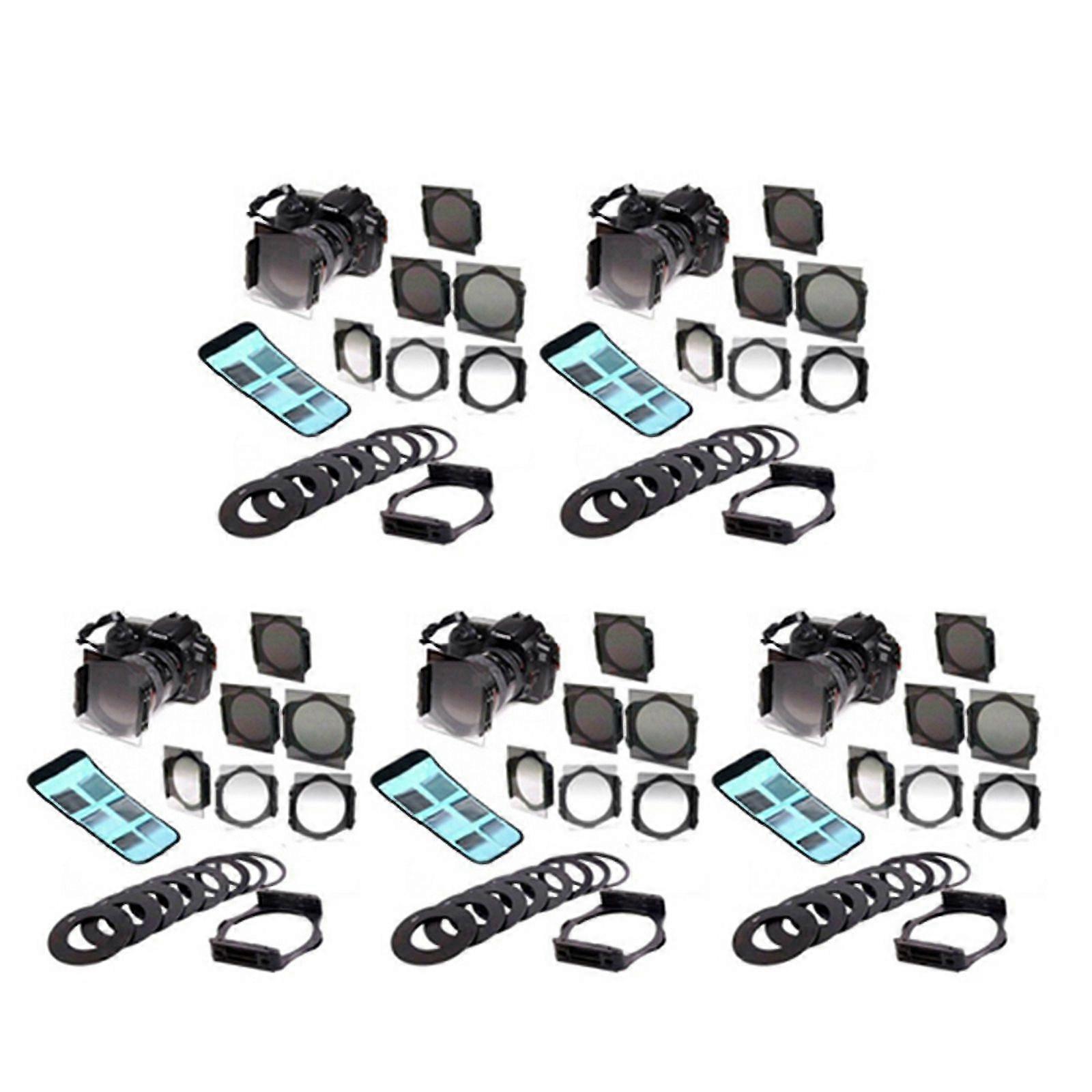5 Set 17 in 1 Digital Camera Lens Gradual ND Filter Set for P Series