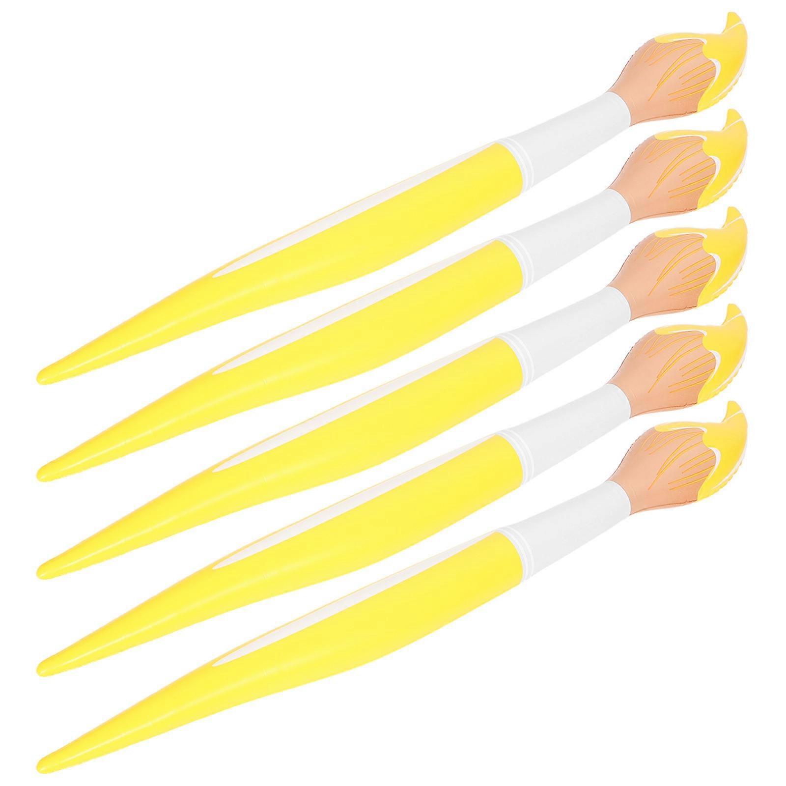 PVC Inflatable Paint Brushes for Classroom Decor 5Pcs Creative Party Props