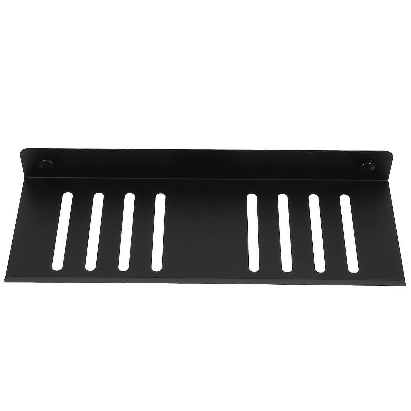 Floating Shelf Black Storage Shelf Wall Mounted for Bathroom