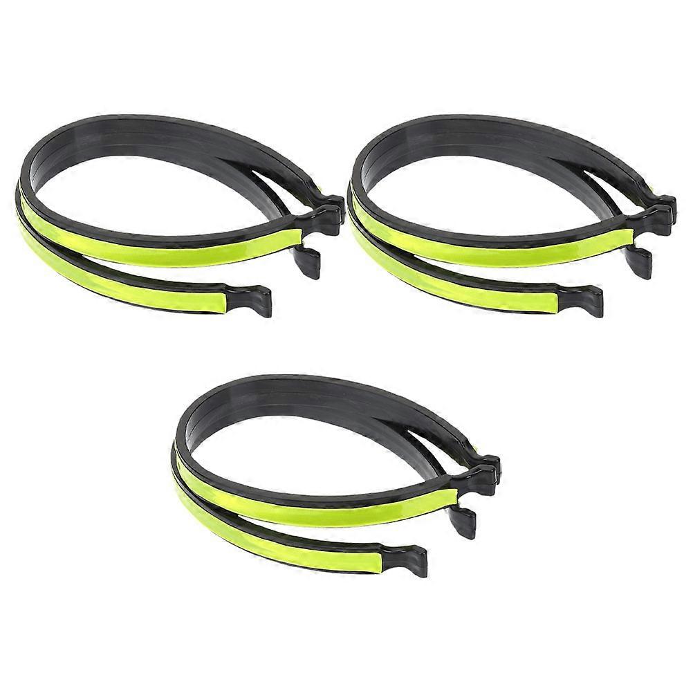 Reflective Cycling Trouser Clips for Riding 3Pairs Lightweight High Visibility Pant Bands