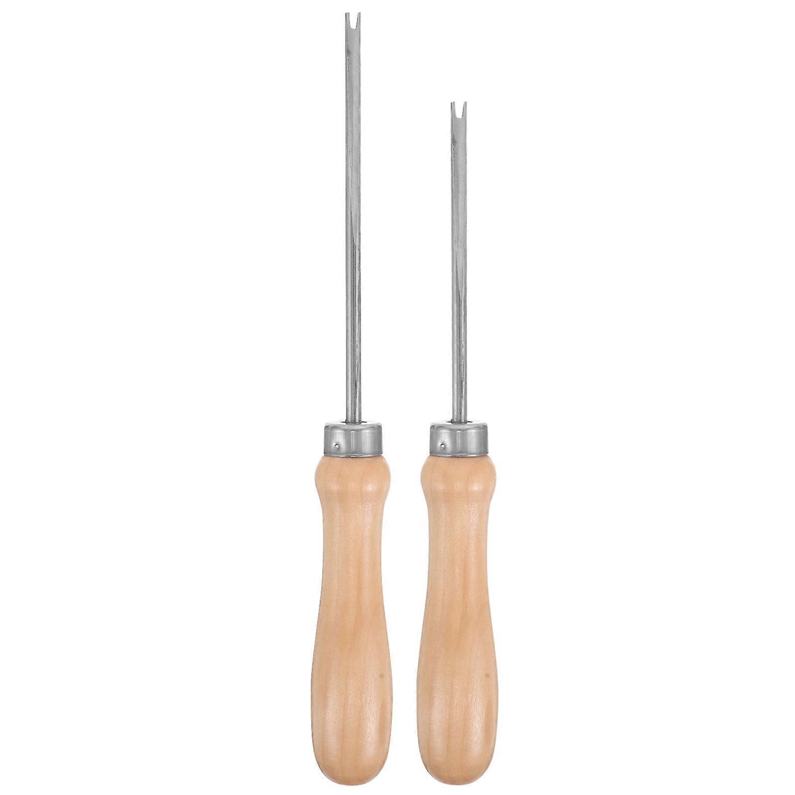 DIY Toy Stuffing Cotton Tool with Wooden Handle 2Pcs Cotton Stuffing