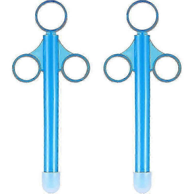 Lubricant Launcher, Lubricant Applicator With Smooth Round Tip, Reusable (2-pack, Blue)