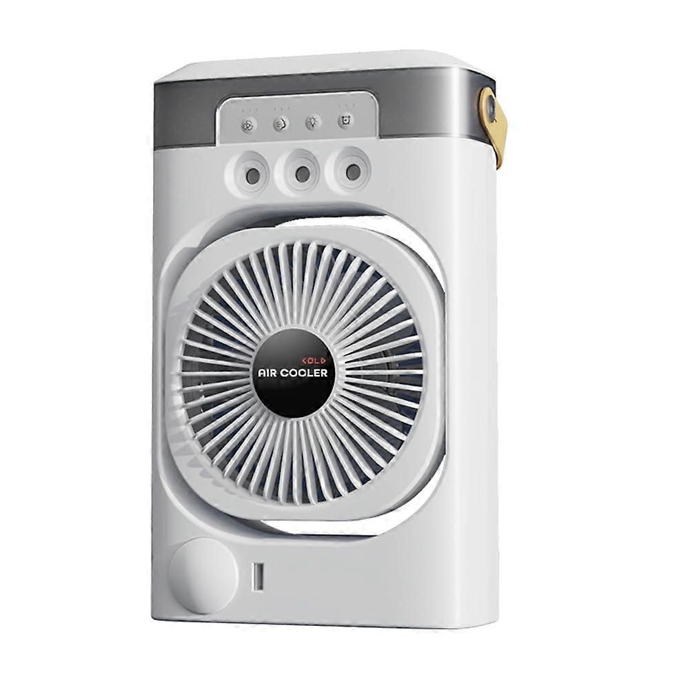 Portable Air Conditioner Fan with Humidifier and Colorful Night Lights for Home Office Desktop Use