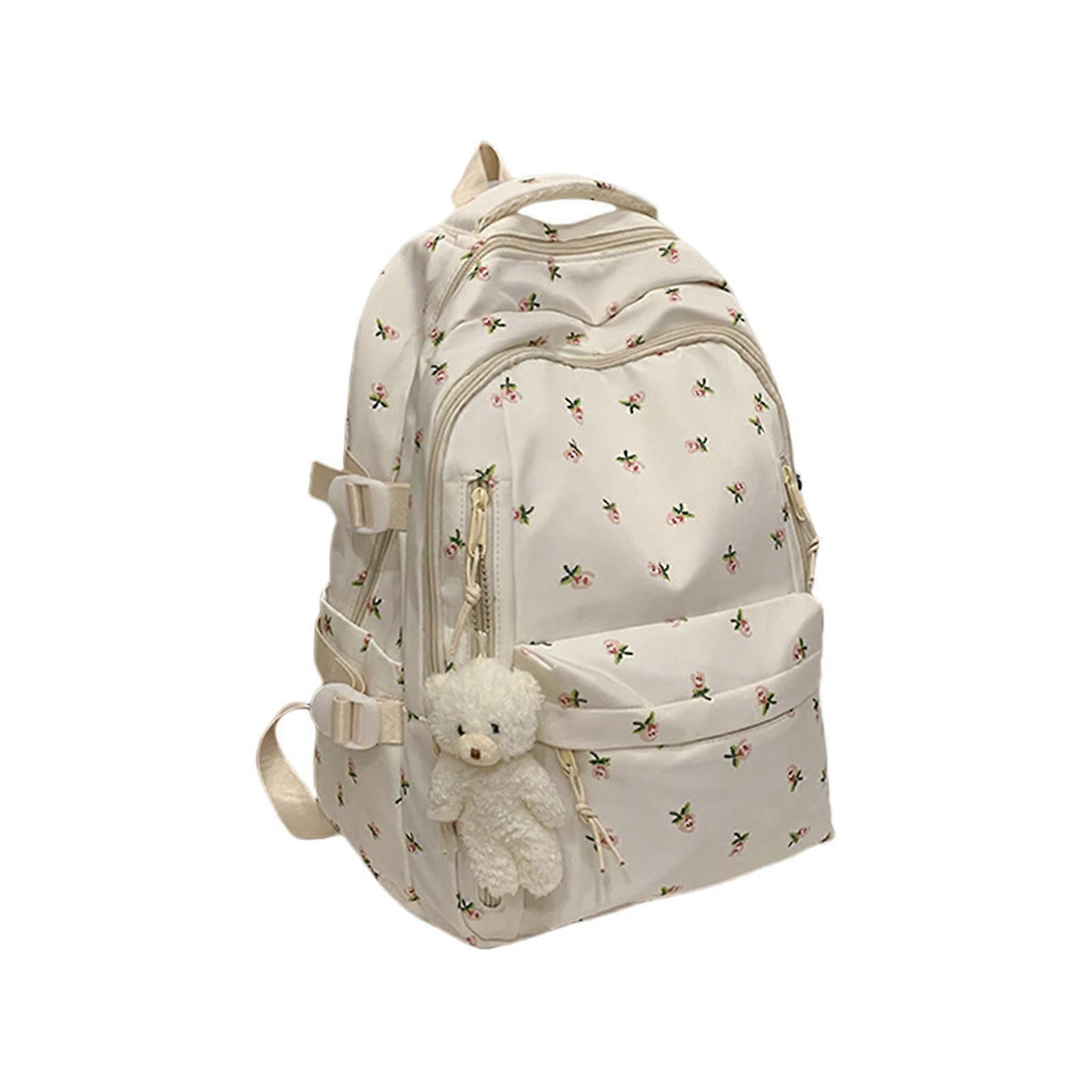 Backpacks Practical Nylon Fabric Spacious Compartment Organization Laptop Notebook Storage Comfortable For Daily Commute Multicolor