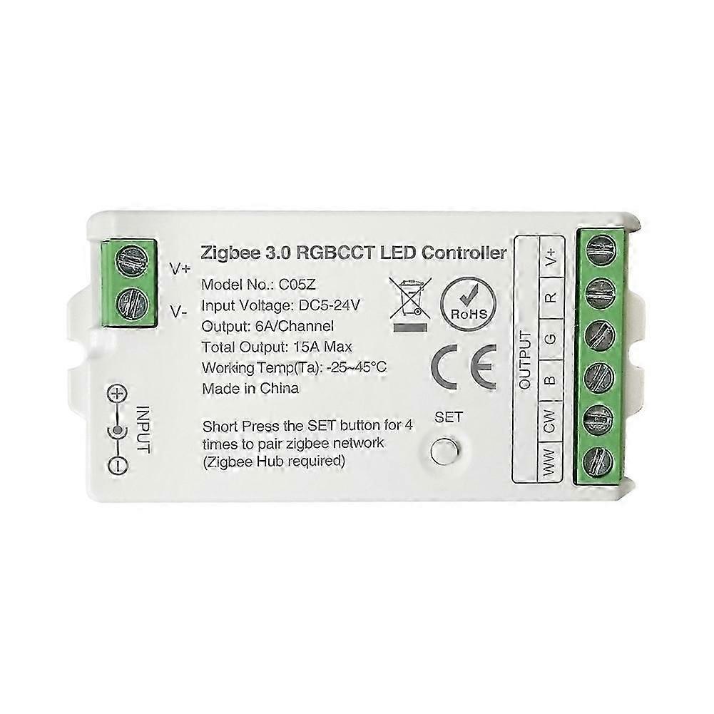 Zigbee 3.0 WiFi LED Controller 2.4GHz RGBW LED Strip Tuya Gateway Hue Bridge Voice Control DC5V-24V