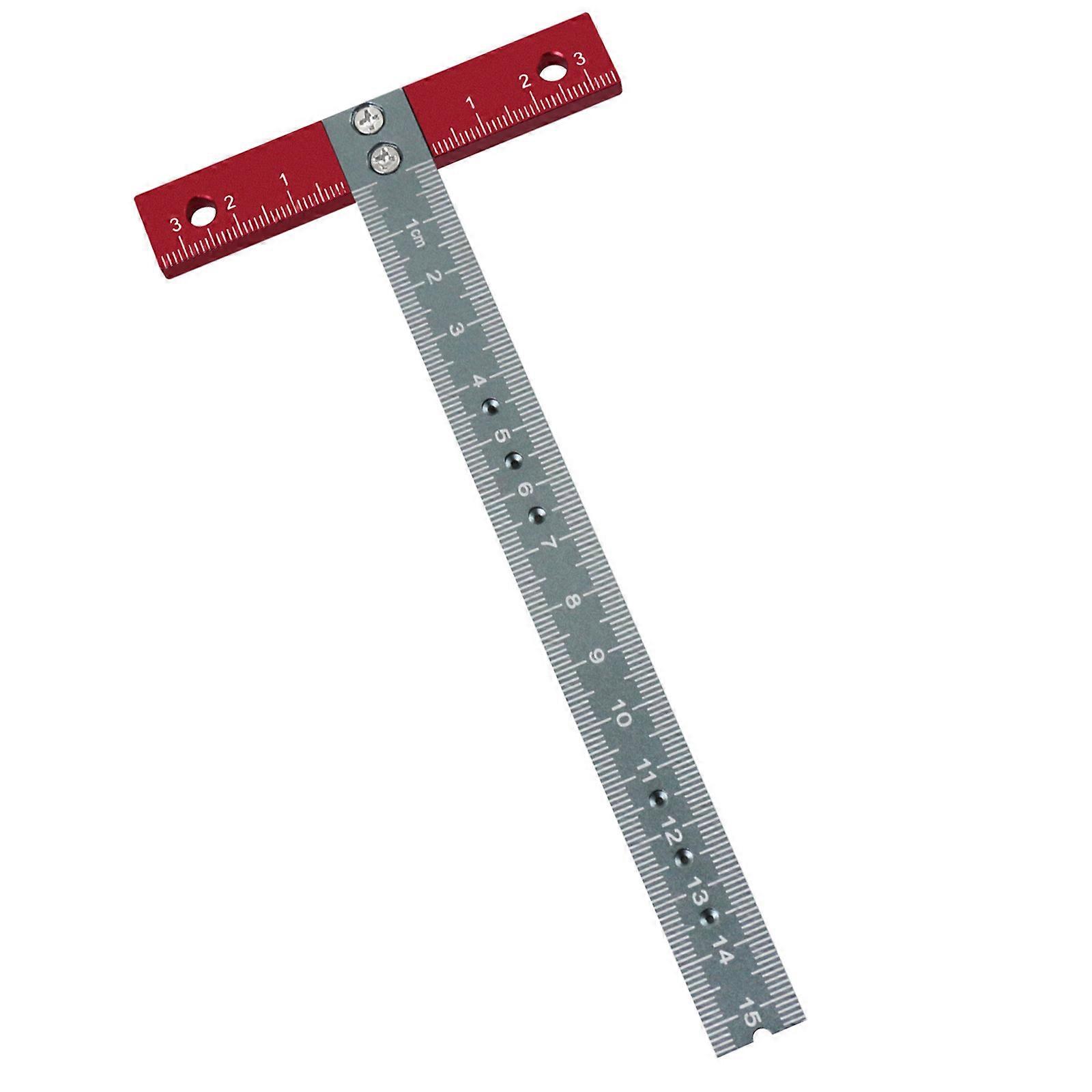 Aluminum T Square Ruler for Accurate Framing and Measuring, Drafting Tool Right Angles Measurement Tool Multicolor