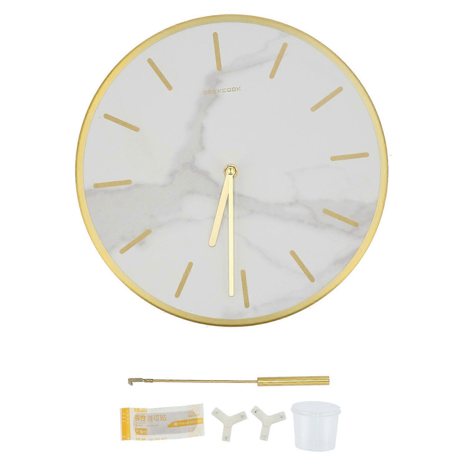 Modern Wall Clock with Large Pendulum Round Mute Hanging Clock for Home Bar Cafes