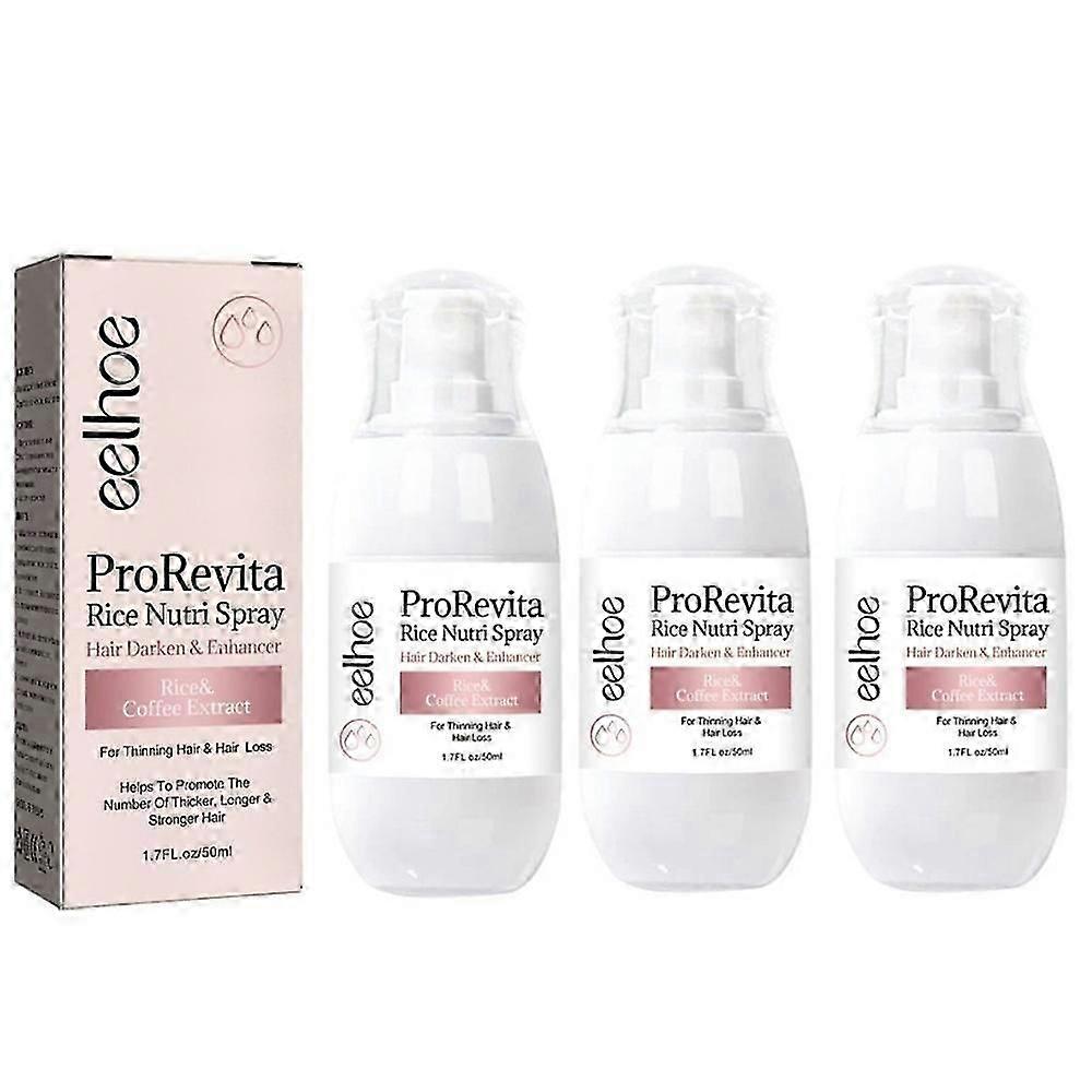 3X Zephta H-Regrow 2.0 ، Zephta Hair Regrowth ، بخاخ Prorevita Rice Nutri ، للشعر