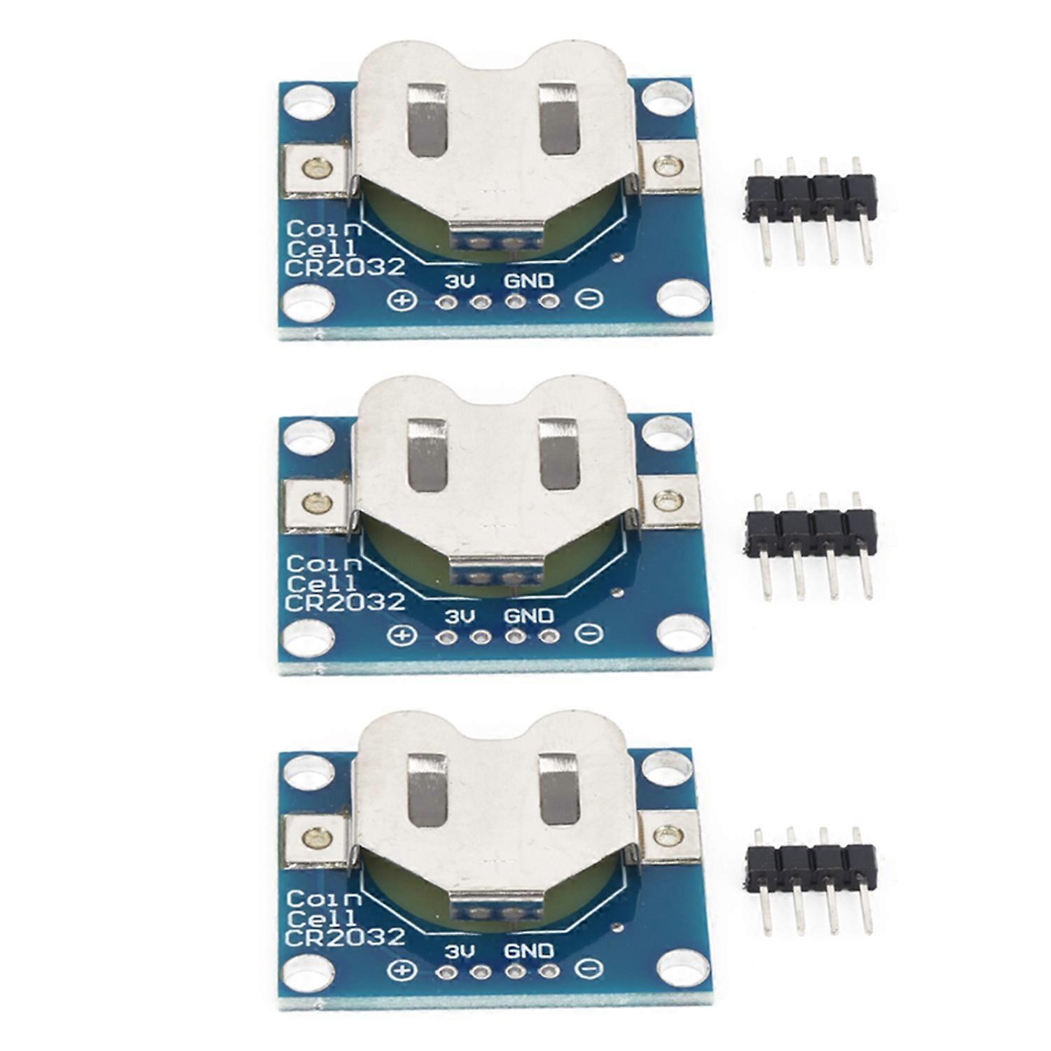 3Pcs Button Battery Mounting Board Electrical Holder Module for 20mm CR2032 Coin Cell