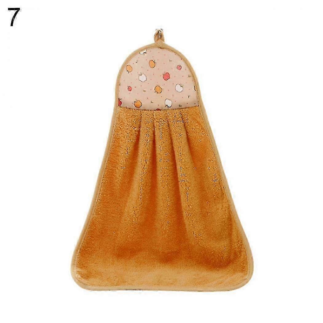 Hand Towel Soft Plush Hanging Wipe Bathing Towel
