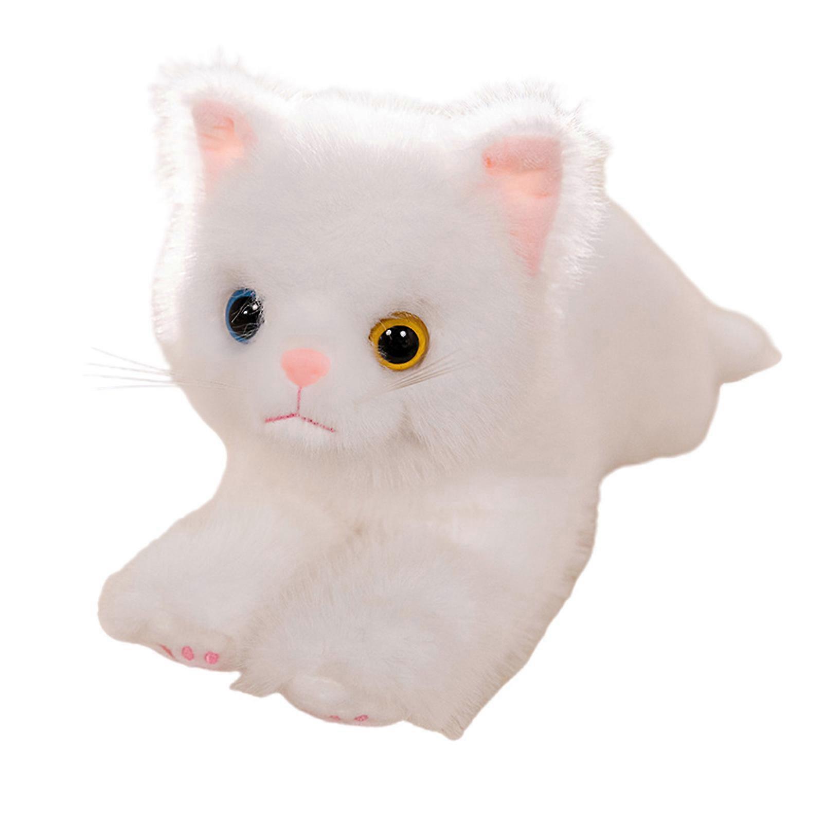 Multipurpose Cuddly Kitten Plush Toy Soft and Lifelikes Stuffed Cats Model Home Accessory for Gifting and Comfort Multicolor