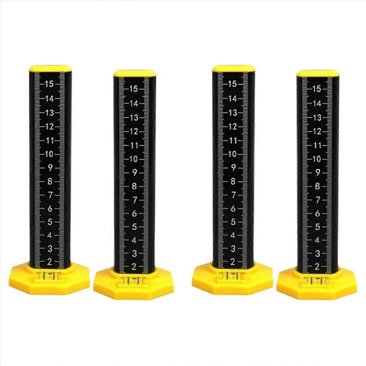 2X Ceiling and Floor Tile Height Ruler,Double-Sided Scale Dual Use Measuring Ruler with Magnetic Bas