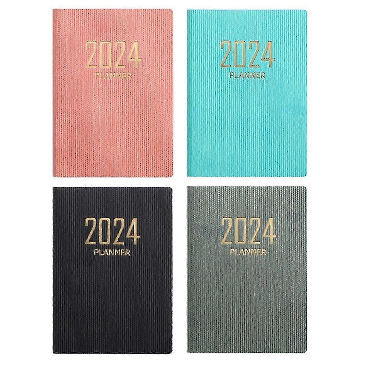 4Pcs 2024 Appointment Book & Planner - Jan. 2024 - Dec. 2024