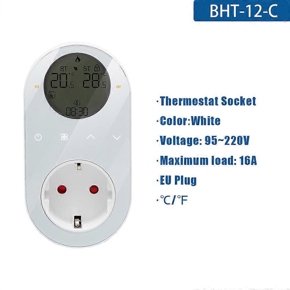 Tuya WIFI Thermostat Socket Digital Display Smart Thermostat Touch Screen Home EU Temperature Regulation For Google Home Alexa