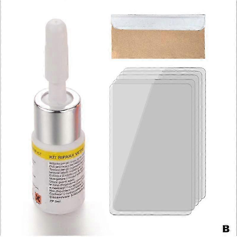 White(B)$Car Windshield Repair Kit