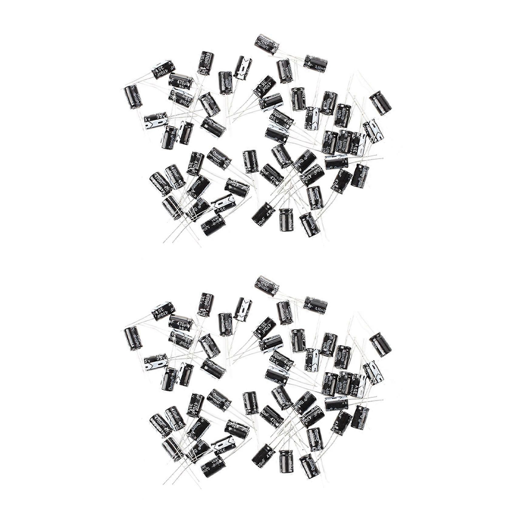 100Pcs 35V Electrolytic Capacitor 470UF 10 x 17mm