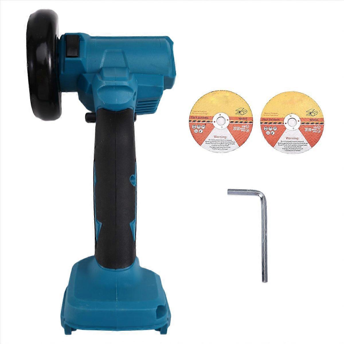 Cordless Polishing Machine Cutting Grinder+2 Cutting Disc Power Tool
