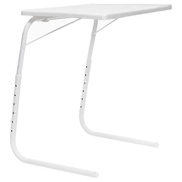 Folding Table: Adjustable Height, Angles & Versatile White