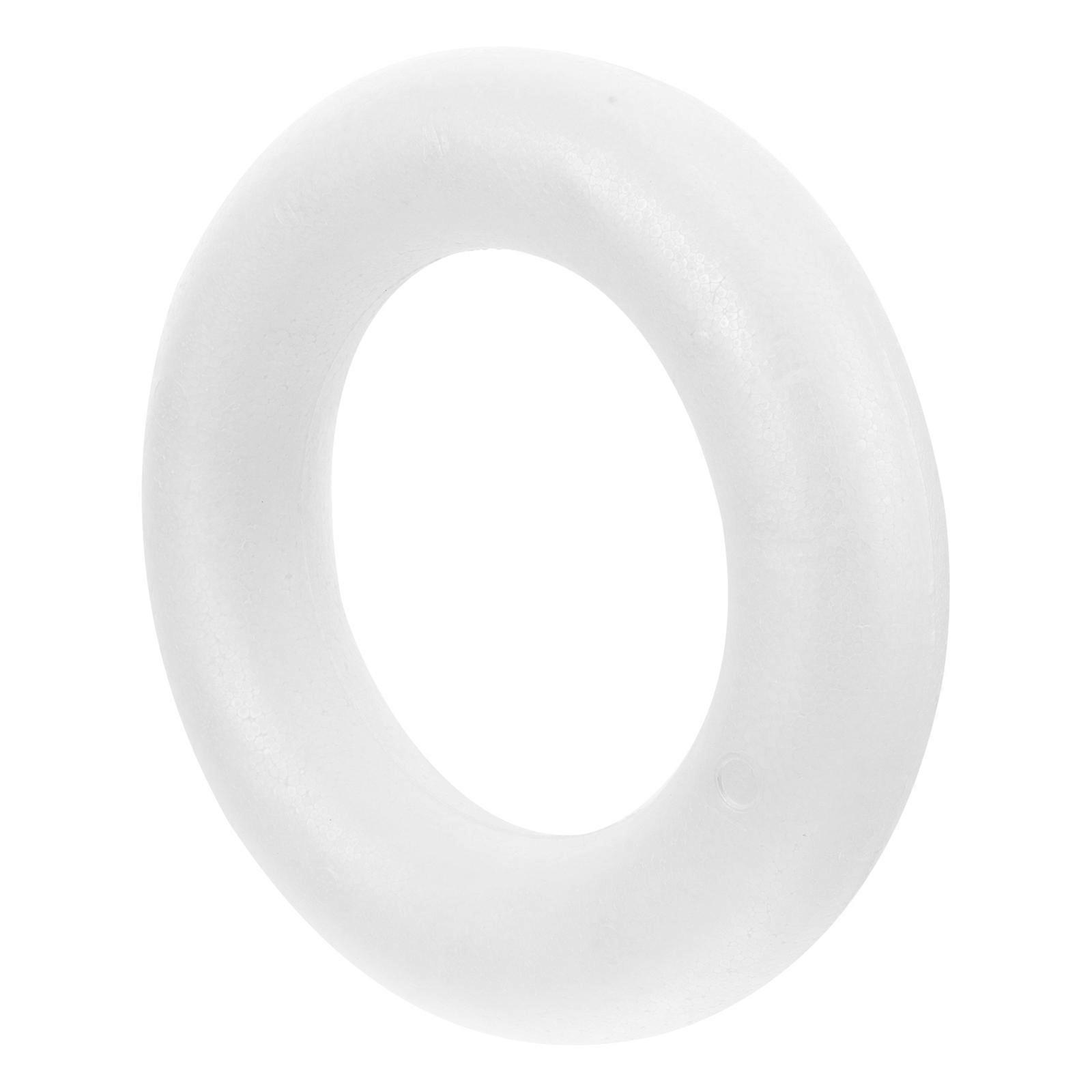 White Foam Circle for Crafts Perfect for DIY Decoration Lightweight and Practical 10 Pieces