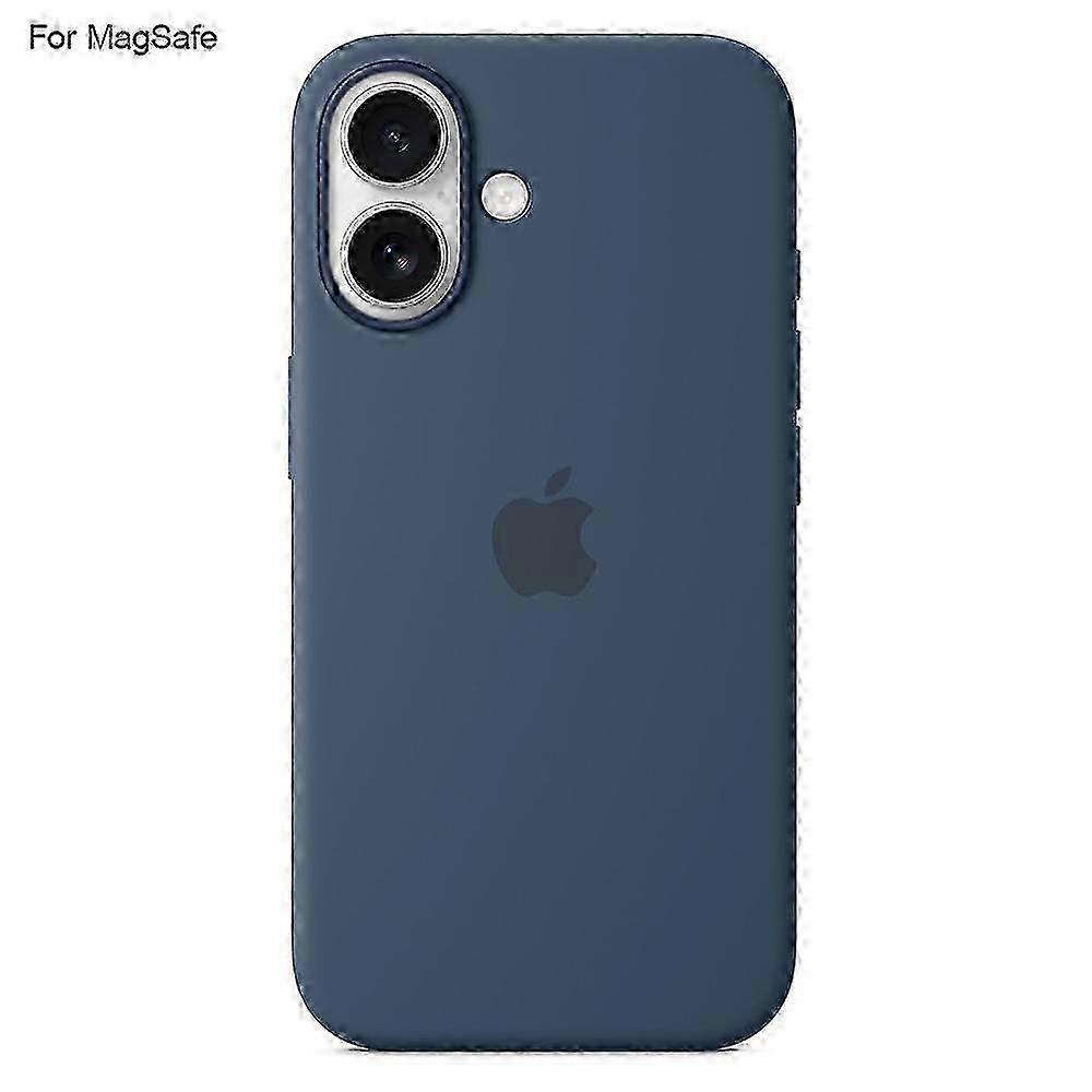 Para Iphone 16 Capa Compatível Com Magsafe Capa Traseira de Telefone de Silicone Líquido [Popover de Indução] - Da