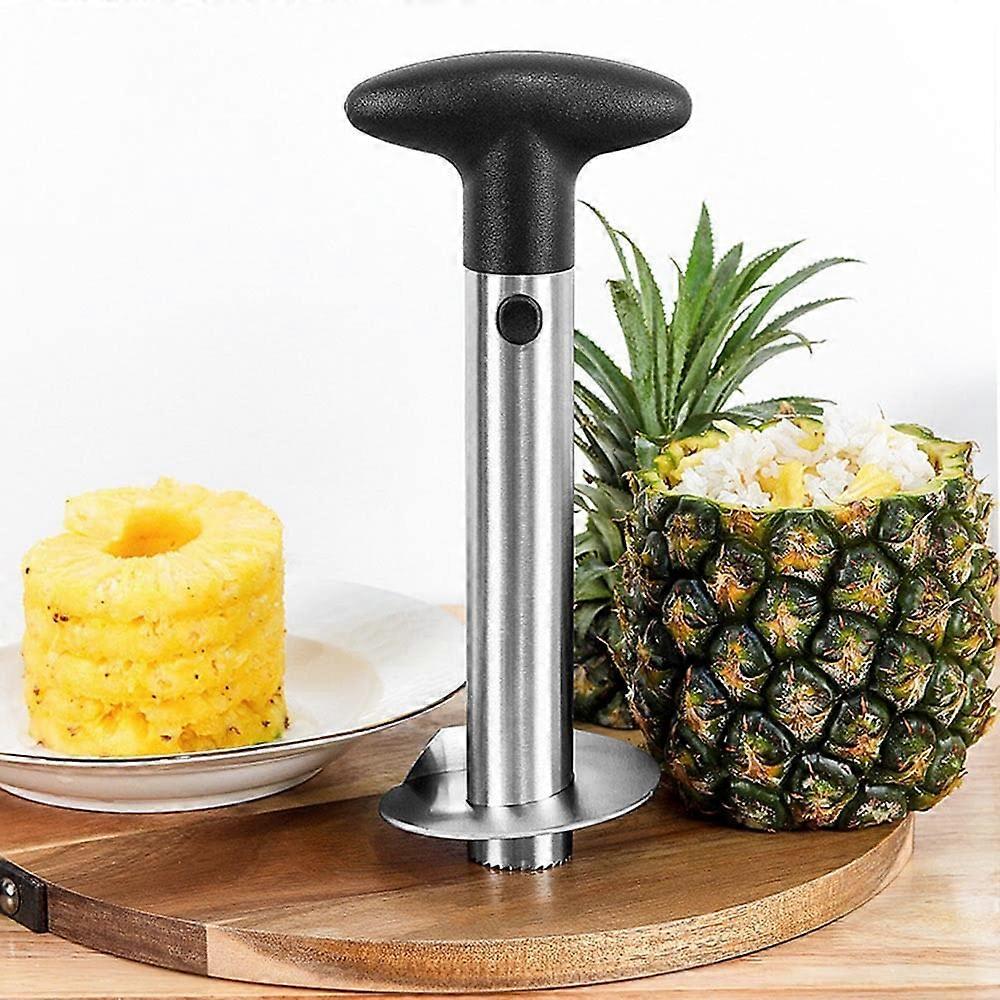 Stainless Steel Pineapple Corer and Slicer with Ergonomic Comfort Grip for Effortless Fruit Prep