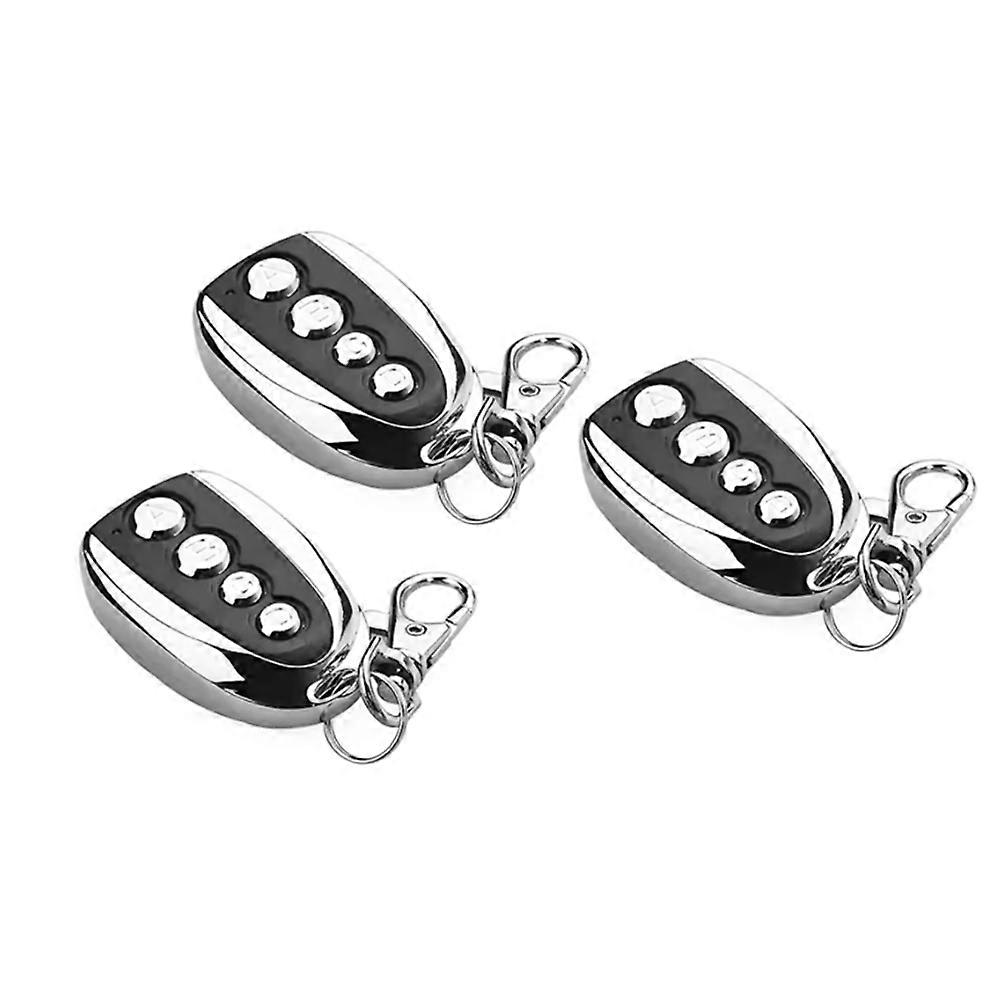 3Pcs 433.92MHz Universal Remote Control for Garage Doors and Gates 4-Button Keychain Duplicator Garage Door Opener