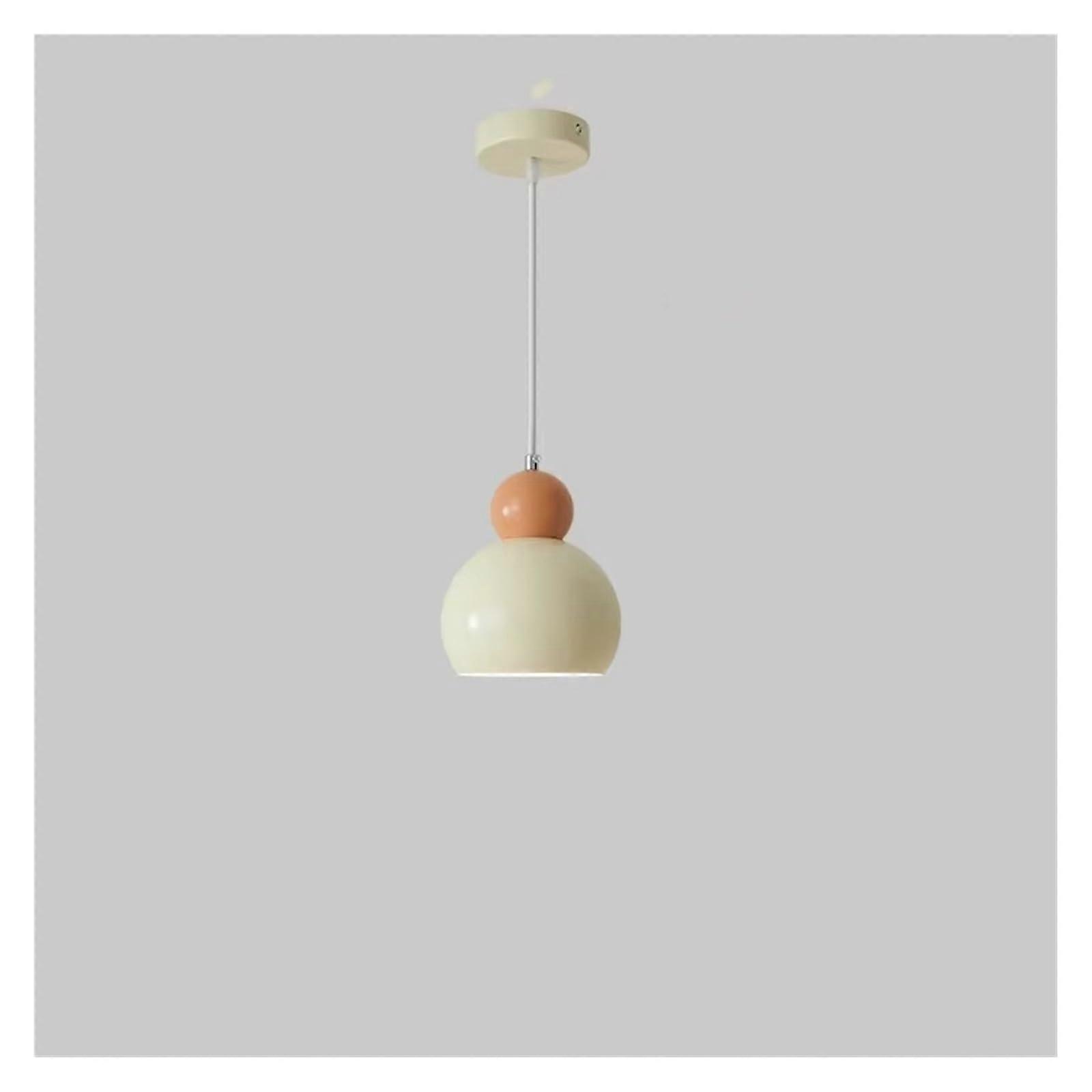 Modern White Round Head Chandelier with Adjustable Suspension and ThreeColor Lighting for Dining Room