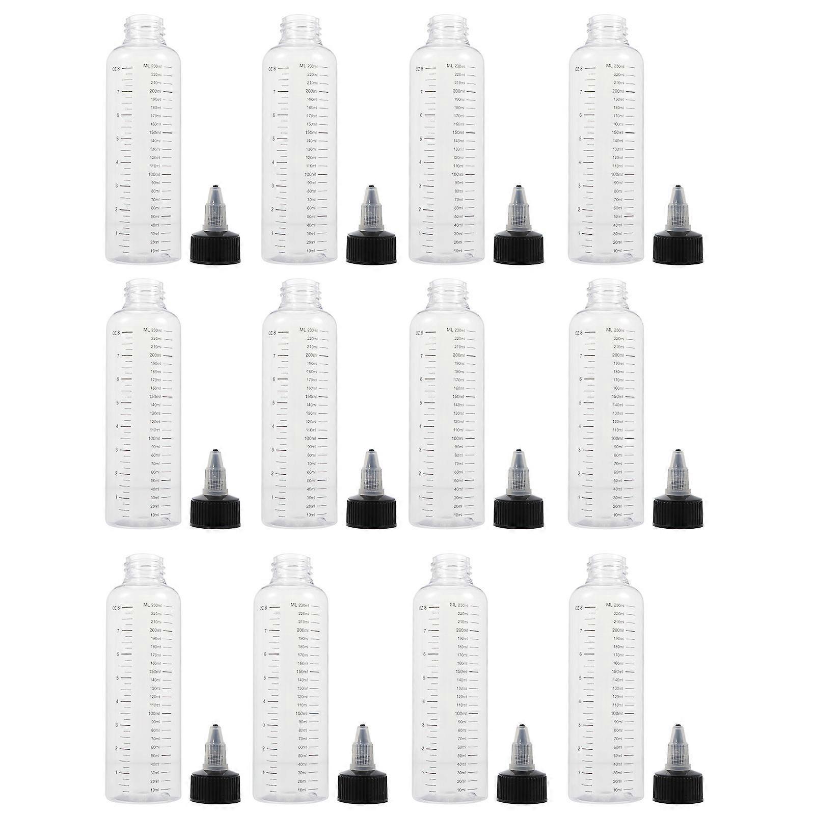 Plastic Squeeze Bottles Liquid Dispensing Bottles for Household 36Pcs