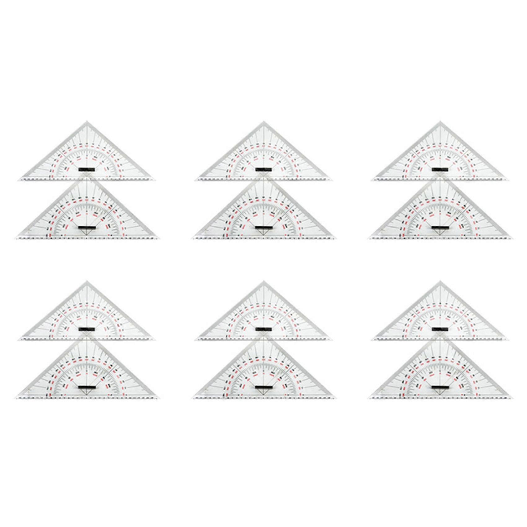 12X Chart Drawing Triangle Ruler for Ship Drawing 300mm Large-Scale Triangle Ruler