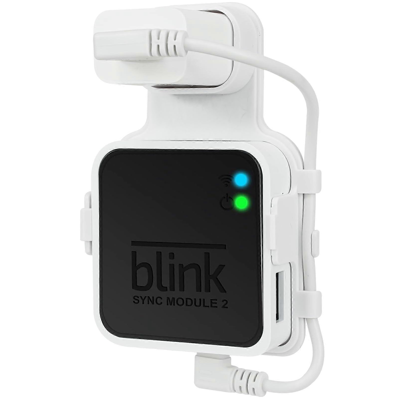 Sync Module Mount Outlet Bracket with Short USB Cable for Blink Indoor Outdoor Cameras