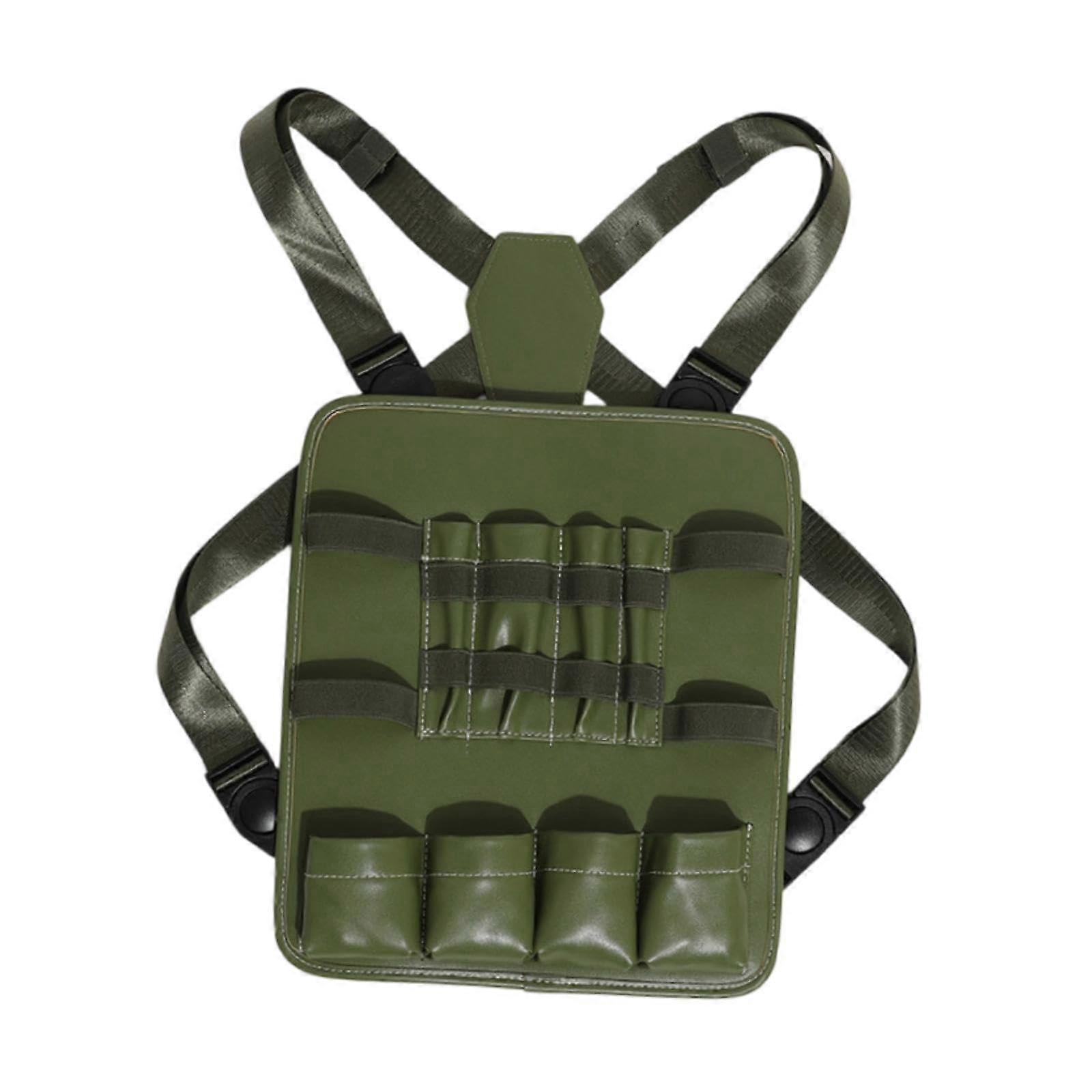 Hairdresser Tool Bag PU Leather with Adjustable Chest Strap for Barber MultiTool Organization