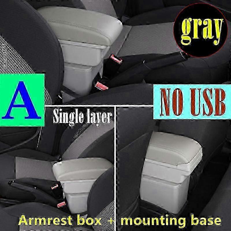 For abarth 595 Armrest Box For abarth 595 Central Store Content Storage Box with Cup Holder Ashtray USB Interface
