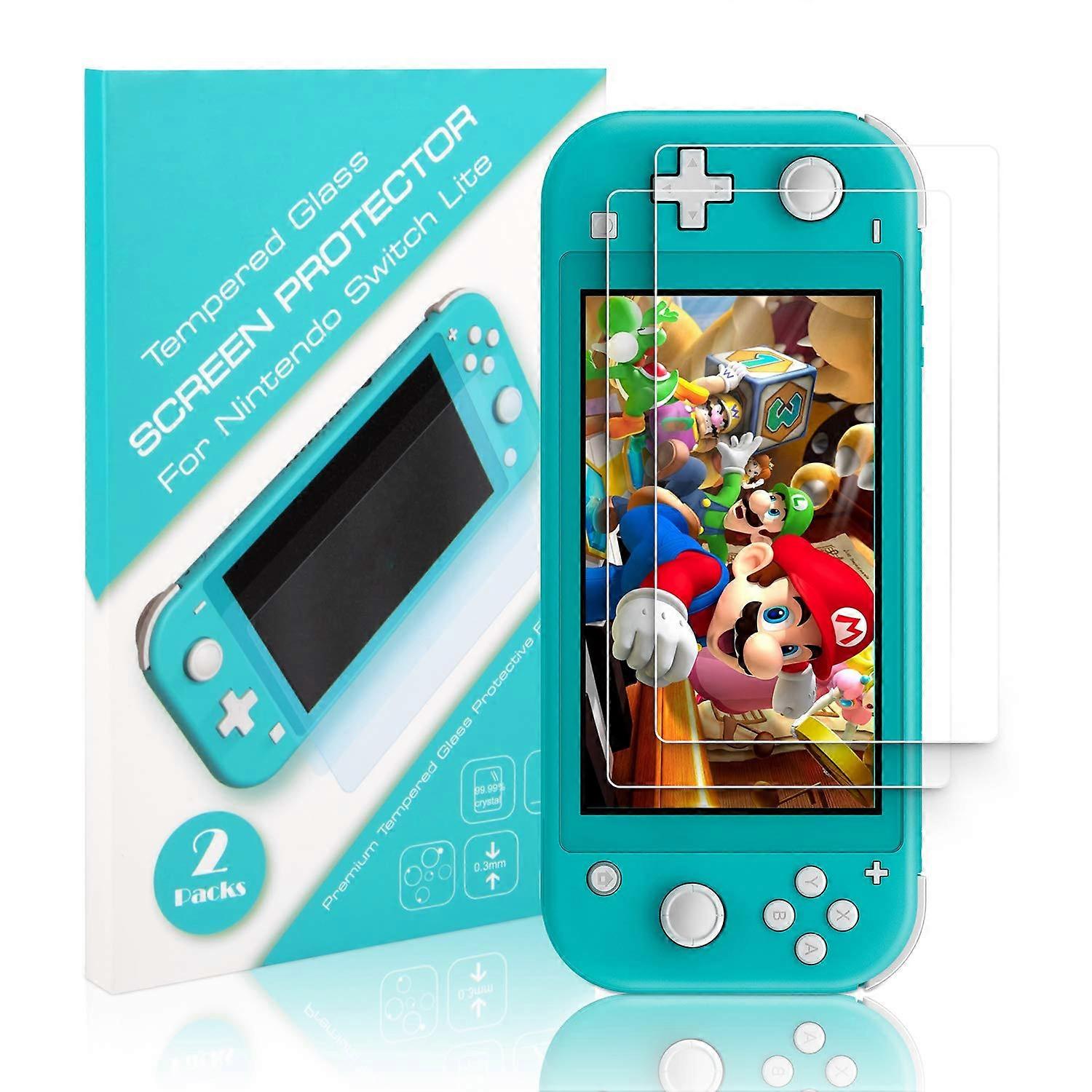 Tempered Glass Screen Protector 2Pack AntiScratch Bubble HD for Nintendo Switch Lite 2019