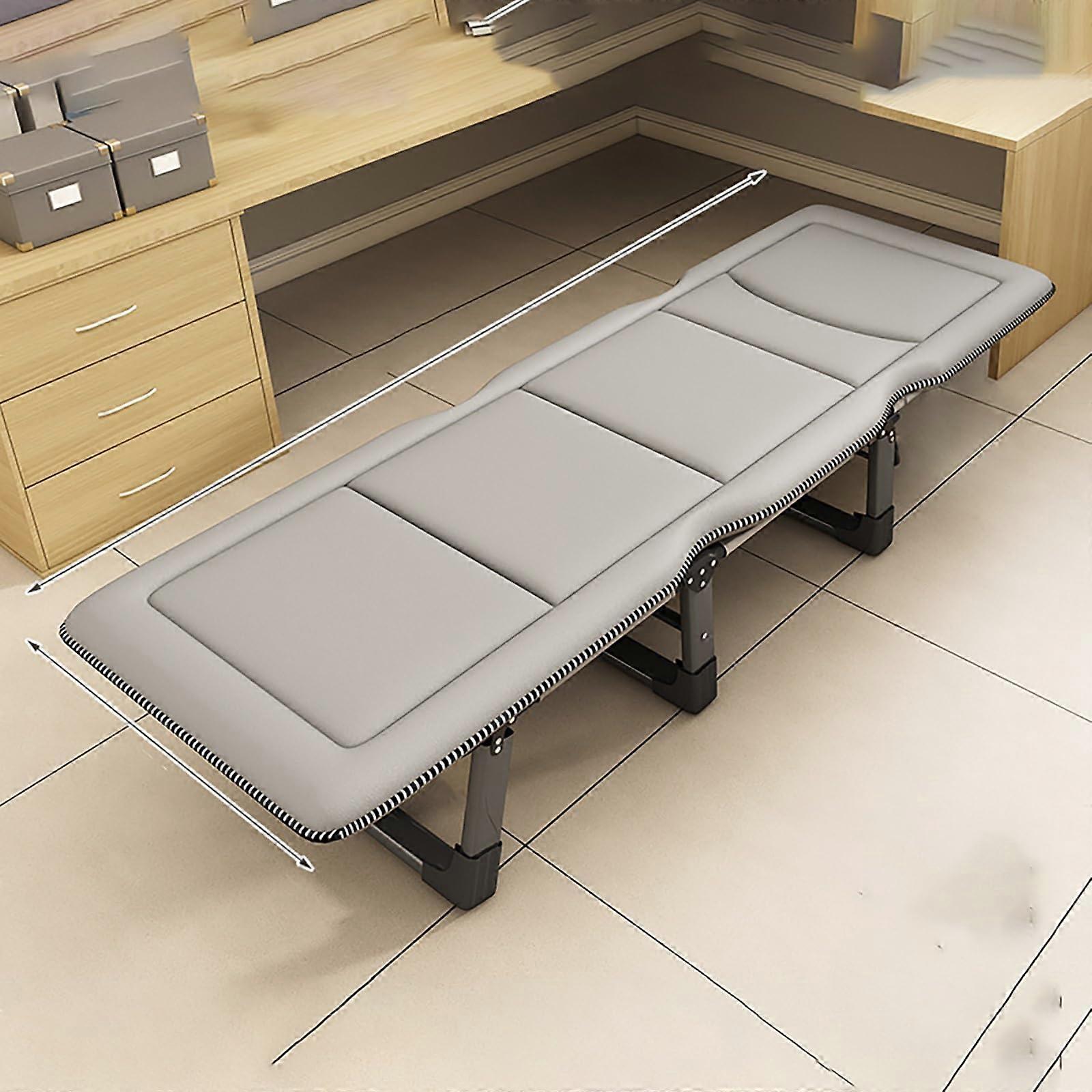 Folding Guest Bed with Memory Foam Mattress, Adjustable Steel Frame, Single Sofa Bed for Home or Camping