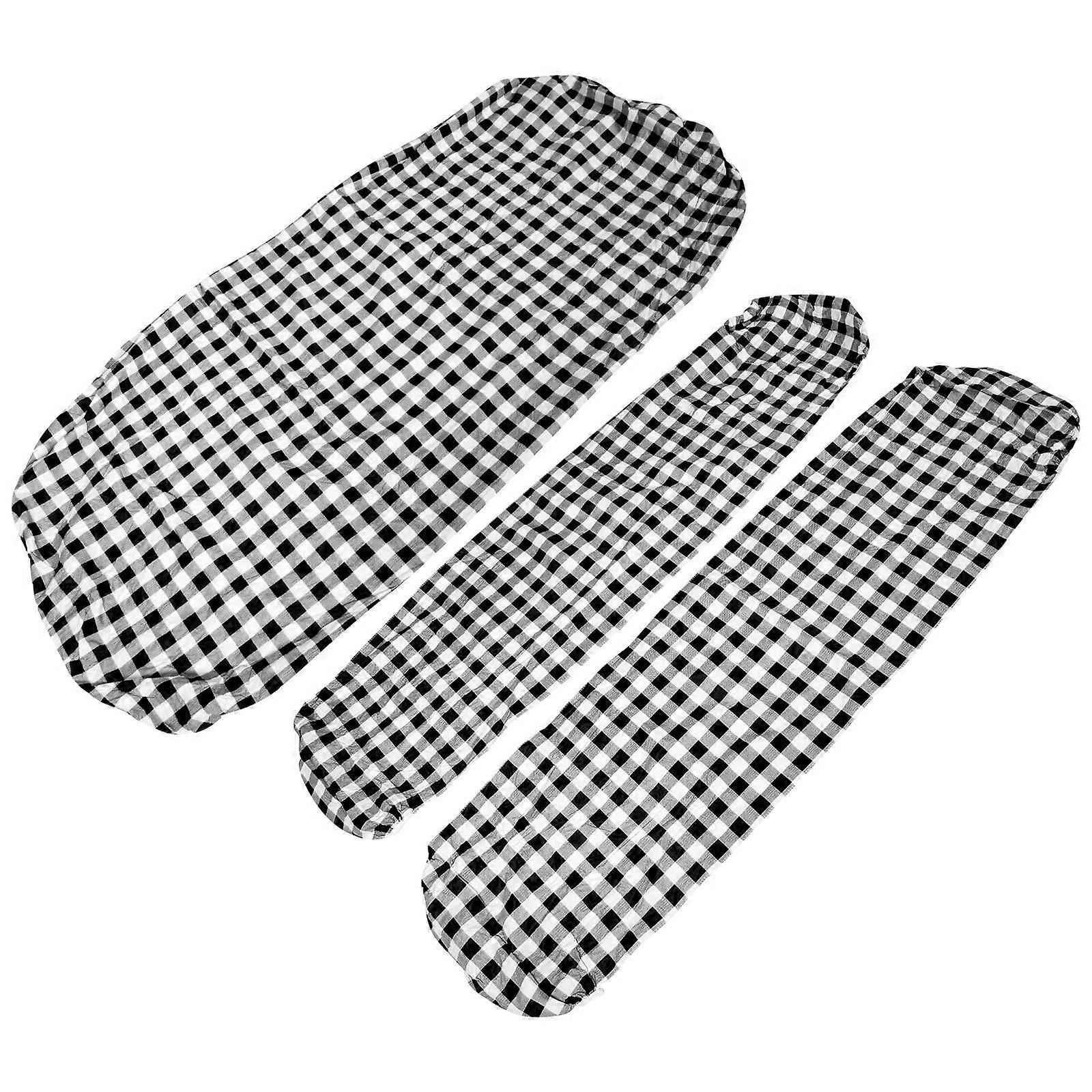 Decorative Waterproof Picnic Tablecloth with Picnic Bench Cover 3Sets