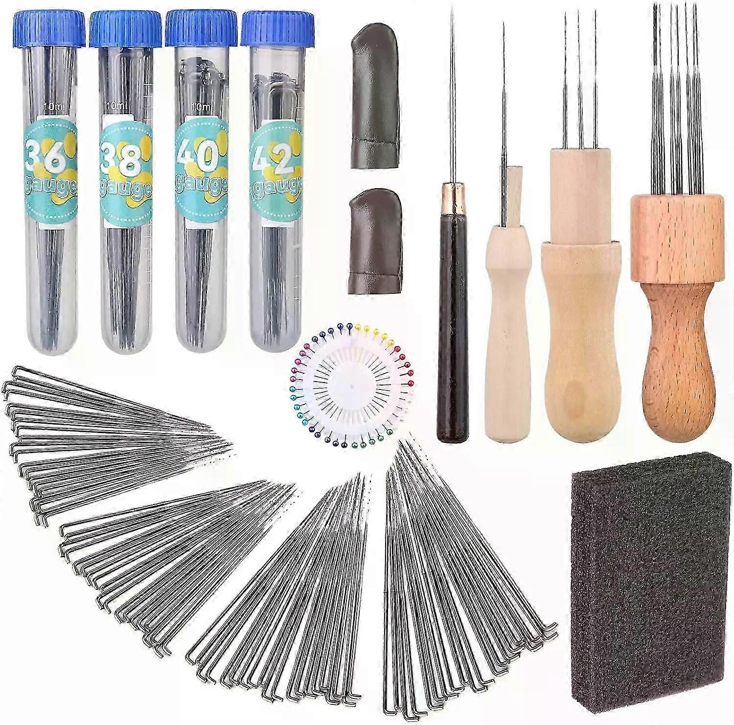 IMAZY 24/82/127pcs Wool Felting Needles 4 Sizes Felting Needles with Holders Complete Needle Felting Tools Kit Supplies