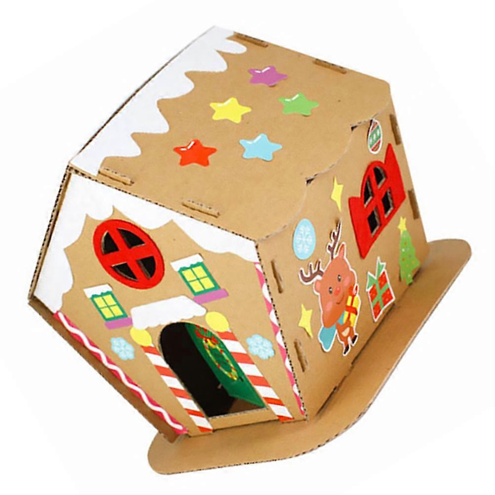 Christmas DIY House Decor Creative Biscuit House 1Set