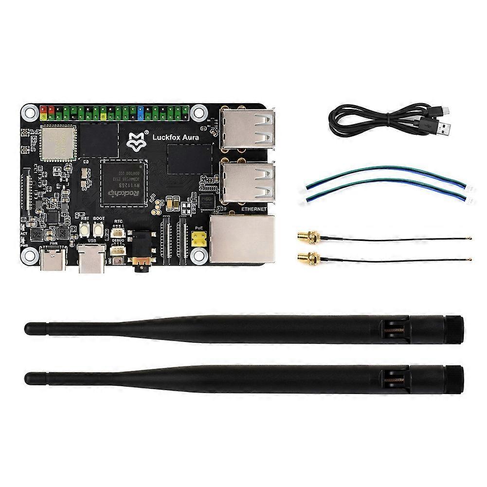 Luckfox Aura Linux Development Board Based on RV1126B, 3 TOPS Computing Power 4K Encoding and Decoding 64GB EMMC 2GB RAM